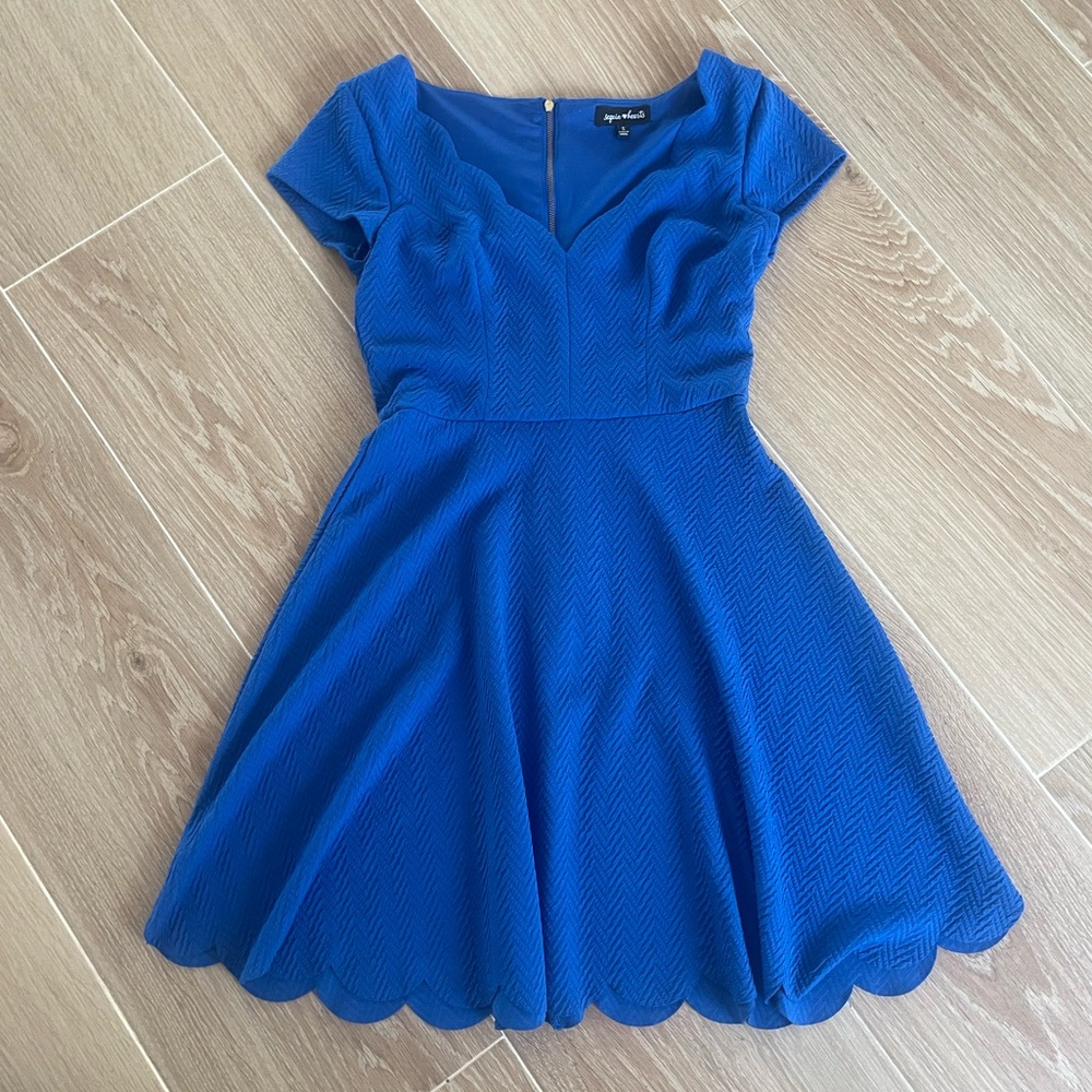 Blue Scalloped Dress 💙